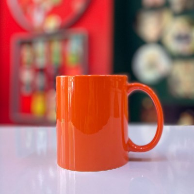 لیوان سرامیکی کامل نارنجی