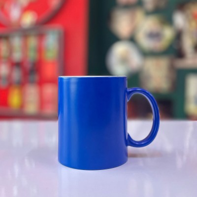 لیوان سرامیکی کامل آبی